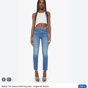 MOTHER Women's Tomcat Ankle Fray